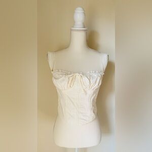 Beverly and Beck Cream Colored Corset Top | Size Medium